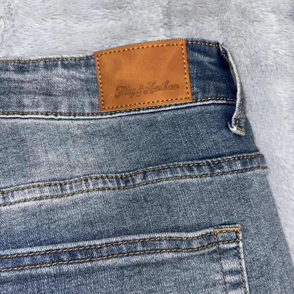 Flag And Anthem Premium Denim Jeans Slim Straight Springville Wash NWT‎  33x30